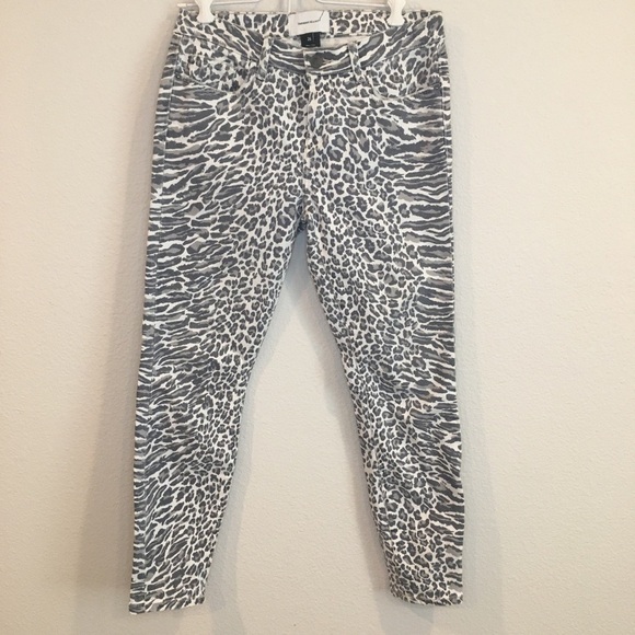 Current Elliott the stiletto leopard print midrise - Picture 3 of 10